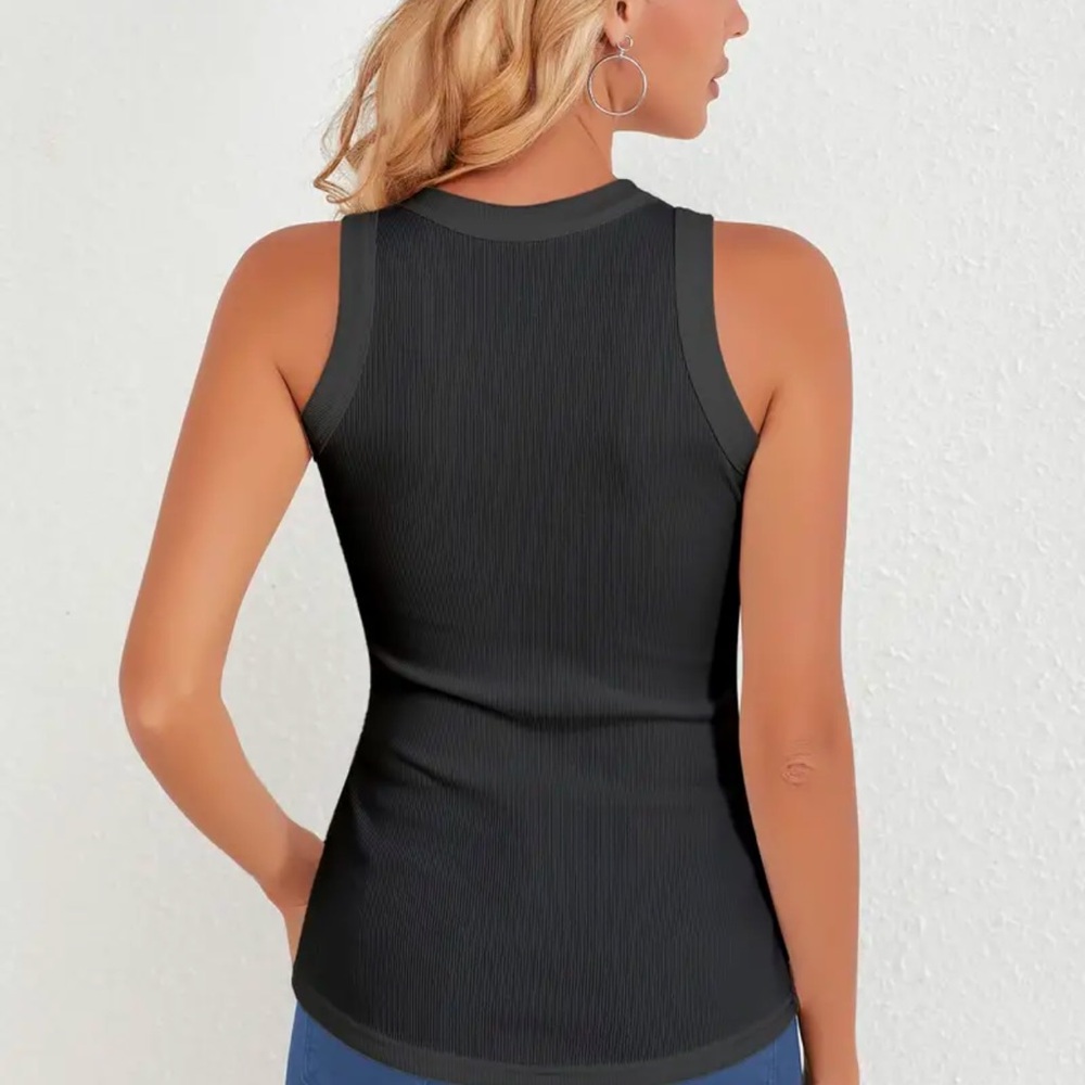 Black tank top